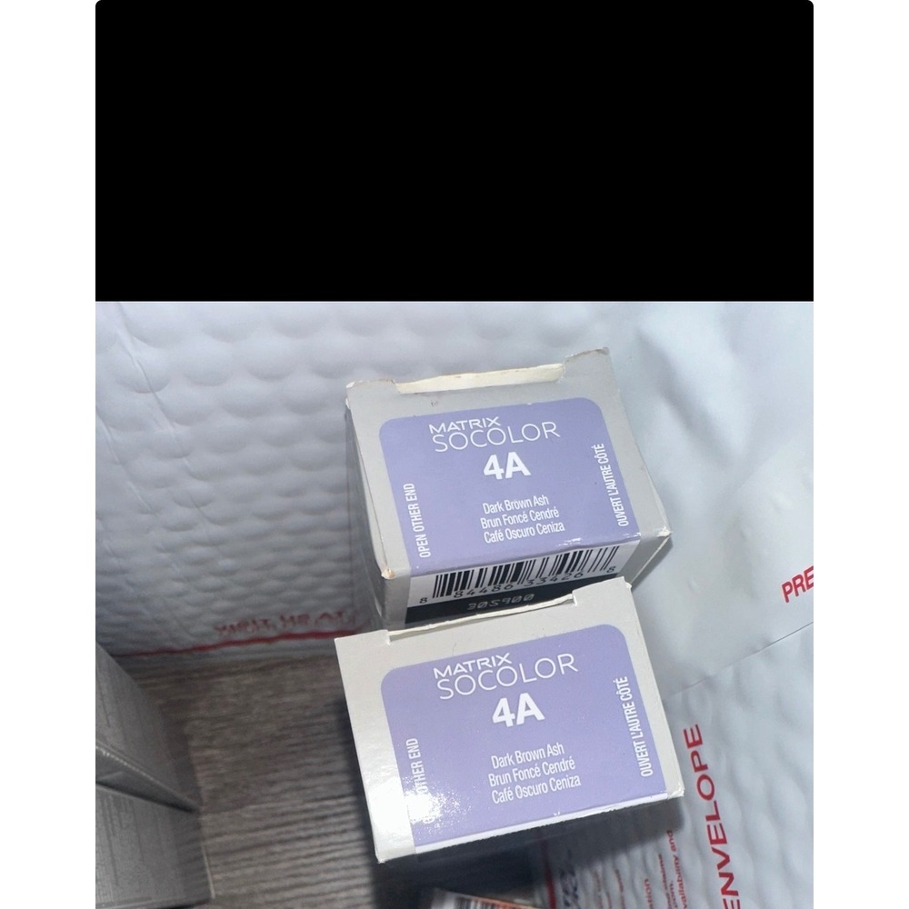 Matrix SoColor Hair Color 4A Dark Brown Ash Permanent Cream Lot of 2